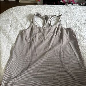 Striped Gray Women's Tank Top